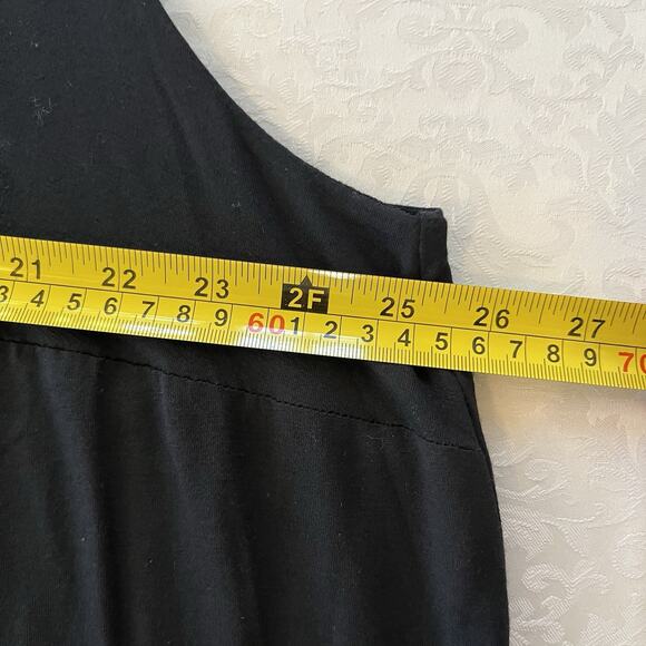 J Jill Wearever Collection Layered Maxi Dress Womens 3X Black Sleeveless Stretch - Picture 11 of 13